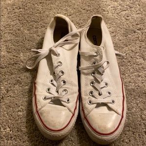 Converse white tennis Shoes / size: 10